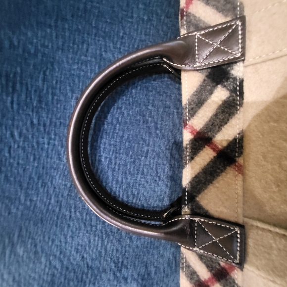 Burberry Blue Label Nova Check Wool Handbag - Picture 9 of 10